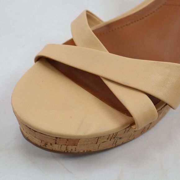🔥Franco Sarto Pelma Cork Platform Wedge Sandals, 9US/40EU MSRP$120 SHIPS TODAY - Picture 7 of 9
